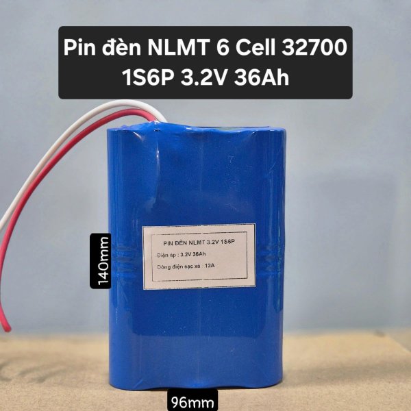 Pin sắt LiFePO4 32700 3.2V 36000mah 36Ah kèm mạch bảo vệ 1S cho đèn năng lượng mặt trời